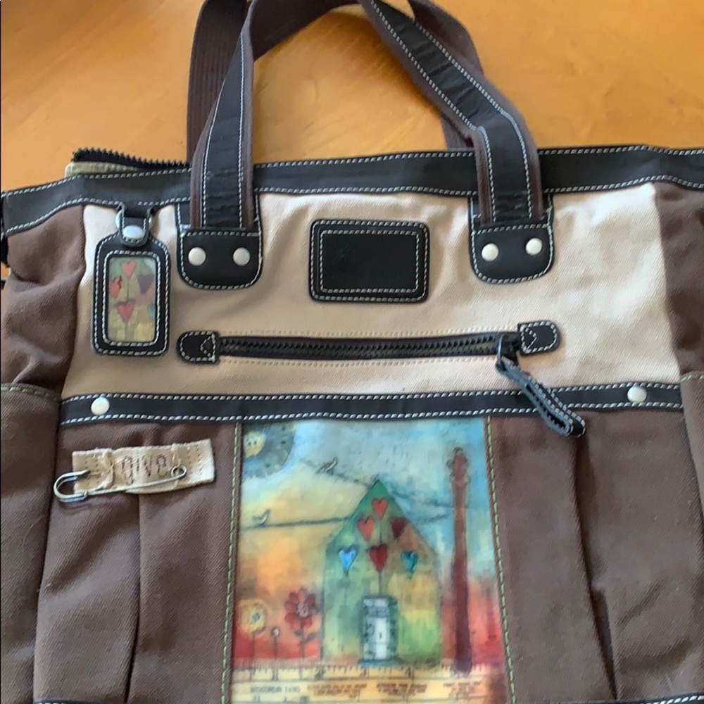 Sherpani bag purse canvas artsy